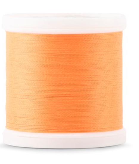 Spool of Madeira Polyneon 40wt machine embroidery thread in Neon Orange, color 1946