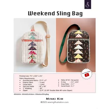 Minki Kim - Weekend Sling Bag Pattern
