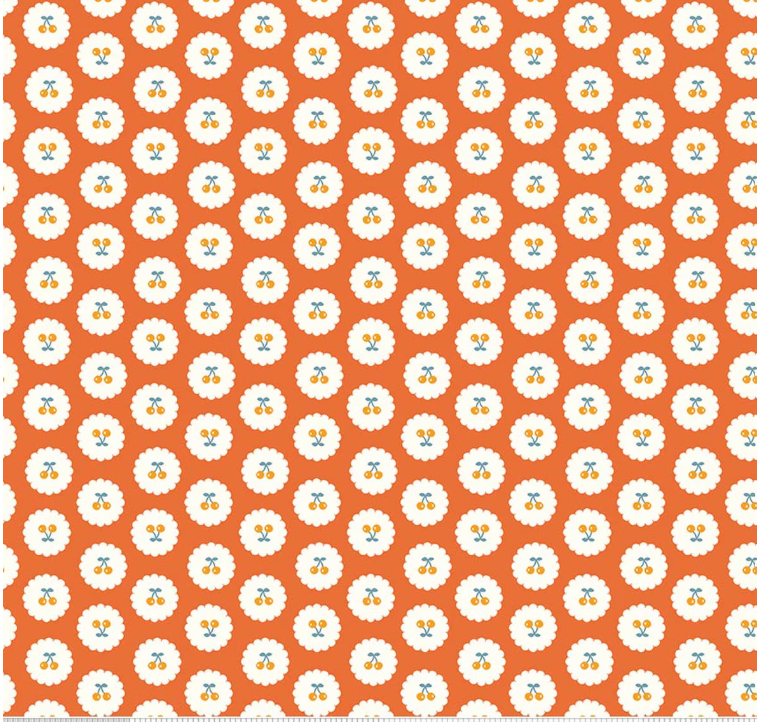 Riley Blake - Minki Kim - Cotton Nook - Cherries Orange - C17973-ORANGE