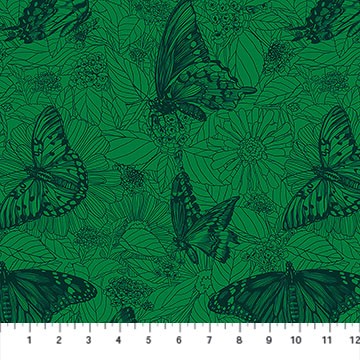 Anna Maria Textiles - Rhapsody - Peony - Jade AMT1006-72C