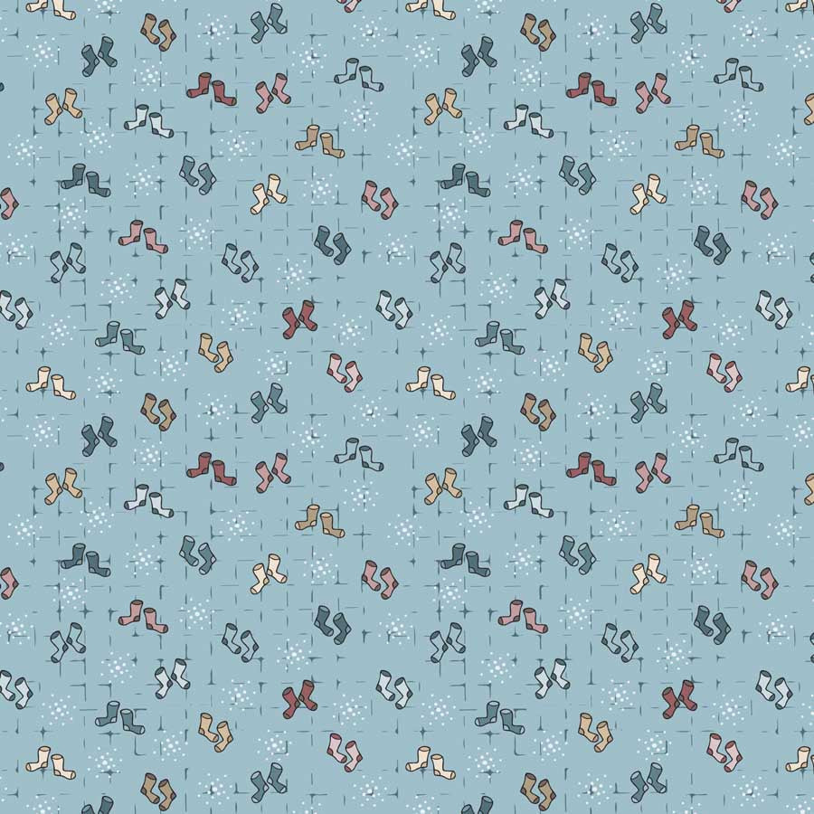 Blank Quilting Laundry Hour 136 Blue cotton