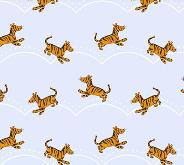Studio E Classic Winnie Lt Blue Tigers 8722-11 quilting cotton fabric