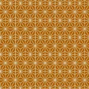 Michael Miller Tokyo Fur-Tales Asanoha DCX12646 gold Japanese fabric