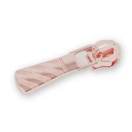 Four 5 Necktie Zipper Pulls Rose Gold