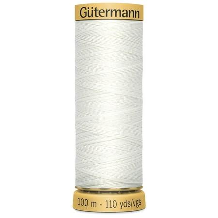 Gutermann Natural Cotton Thread 110yd-NU White