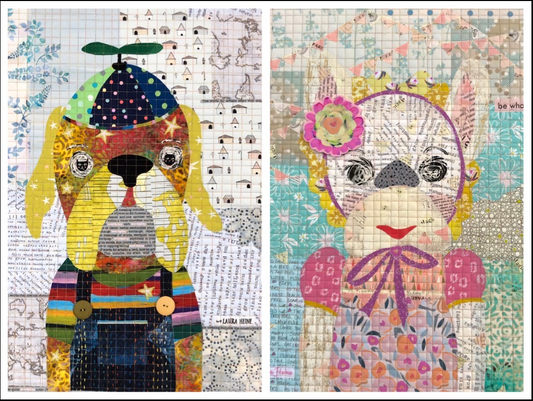 Group #9 Baxter and Blondee Purebred - Teeny Tiny Collage Pattern