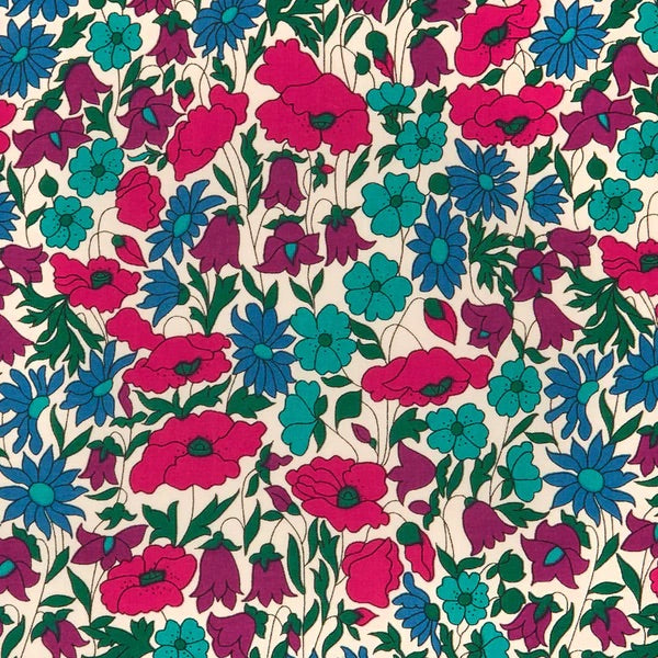 Liberty Poppy and Daisy N Tana Lawn quilting fabric