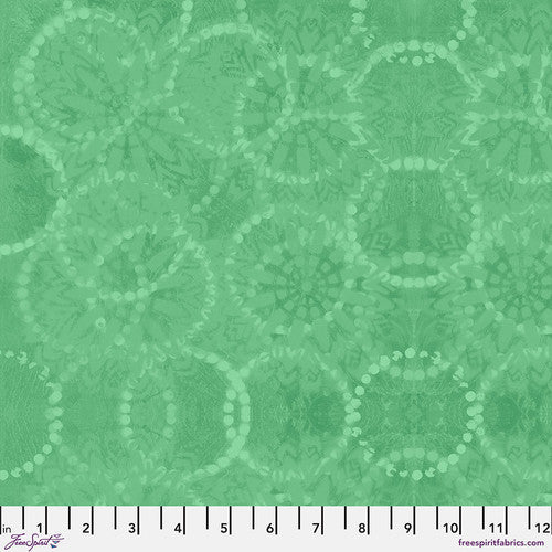 Free Spirit Rings Mint Sue Penn quilting fabric