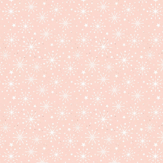 Christmas Magic 2023-22 pink coordinating holiday quilting cotton by Frank Garcia for Blank Quilting