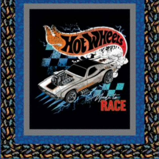 Hot Wheels Made to Race Panel Quilt Boxed Kit