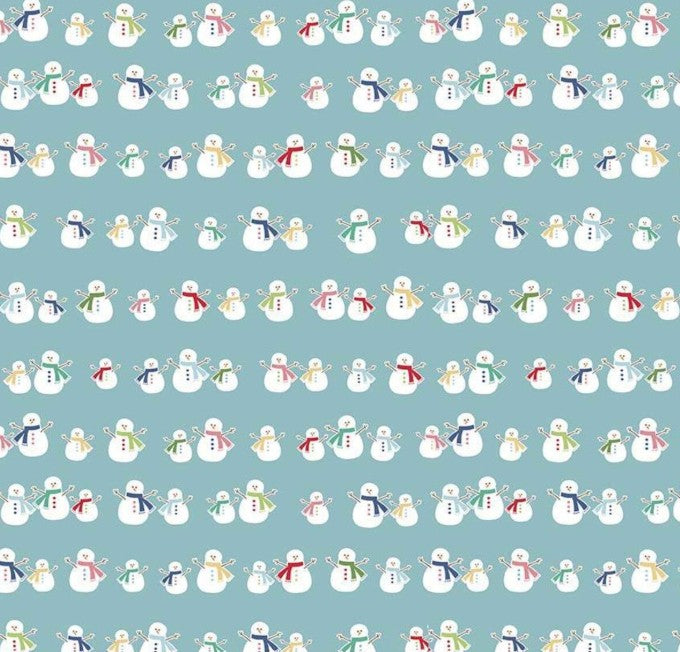 Riley Blake - Cozy Christmas Snowmen Blue