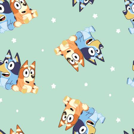 Bluey Bingo Best Friends novelty kids quilting fabric