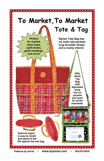 To Market, To Market Tote & Tag - Pattern