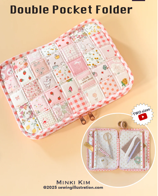 Minki Kim - Double Pocket Folder Paper Pattern