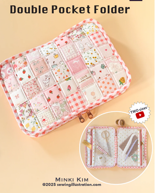 Minki Kim Double Pocket Folder paper sewing pattern cover