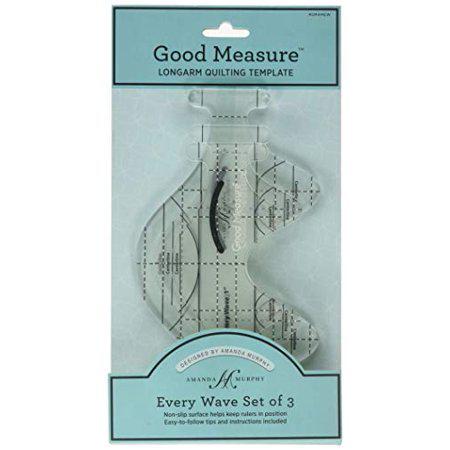 Good Measure Every Wave 3pc longarm quilting templates