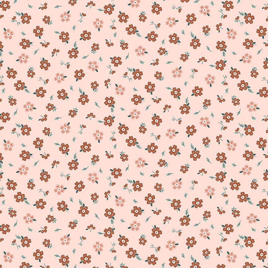 Dear Stella Pocket Full of Posies Seashell STELLA-D3219 quilting fabric