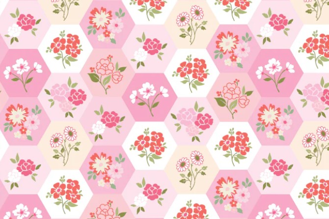 Poppie Cotton-Good Day Pink rosy cheeks