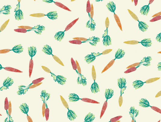 Lewis and Irene Vegetable Patch Carrots orange colorway by Bluebellgray