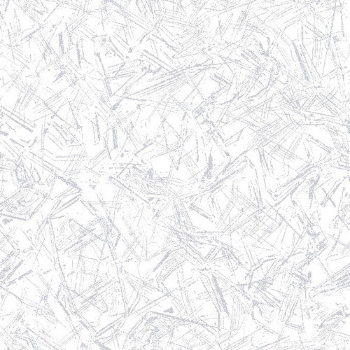 Glacial Pearl White Silver quilting fabric