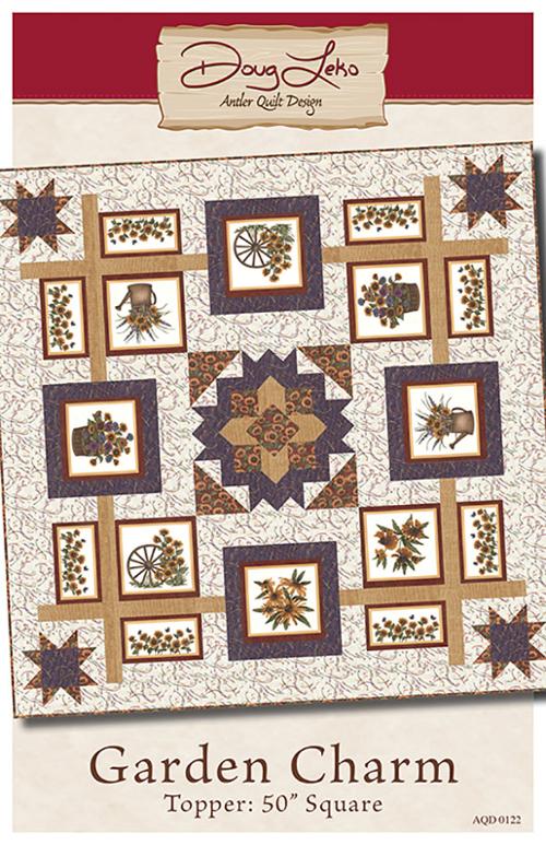 Antler Quilt Design Garden Charm quilt pattern Moda