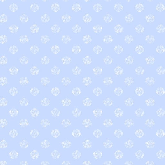 Lumin Amalfi Coast light blue white floral dots W105-009-505 quilting cotton