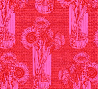 Anna Maria Horner Indelible Candy pink quilting cotton fabric