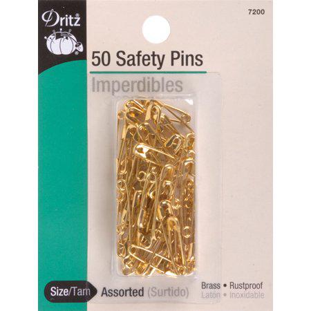 Dritz Safety Pins 50/Pkg-Sizes 00 & 0