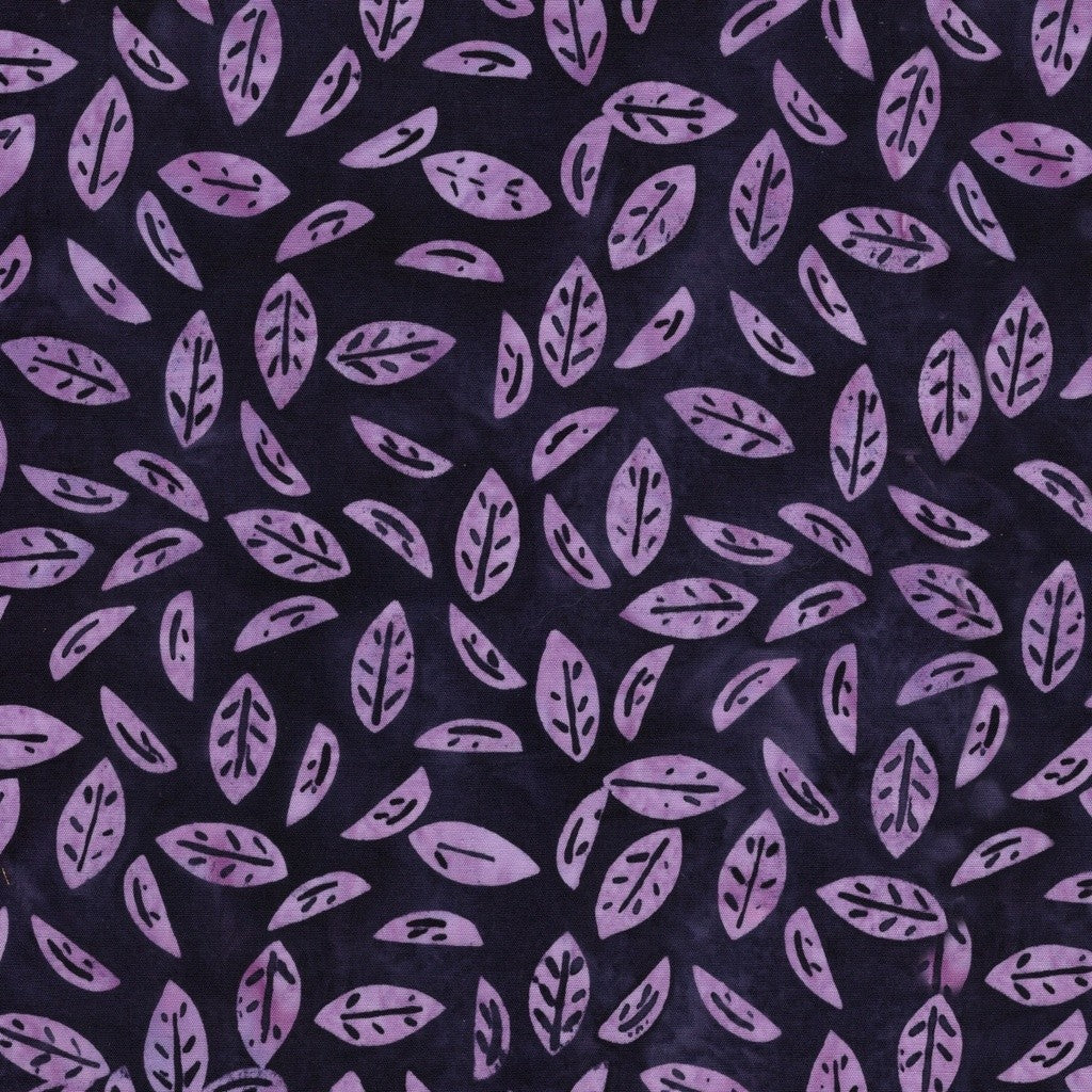 Lumin Fabrics - Kate Colleran - Spring Fling - Leaves - Purple Regal
