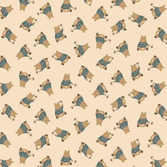 Dear Stella Bear Minimum Almond STELLA-D3217 quilting fabric