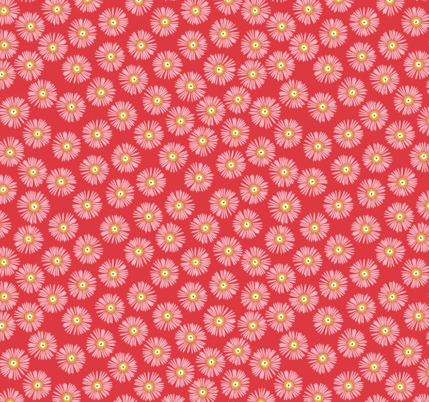 Poppie Cotton Hey Love Bug Love It Red quilting cotton