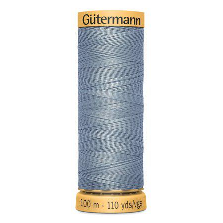Gutermann 110 yd Mercerized Cotton Thread Light Slate Blue