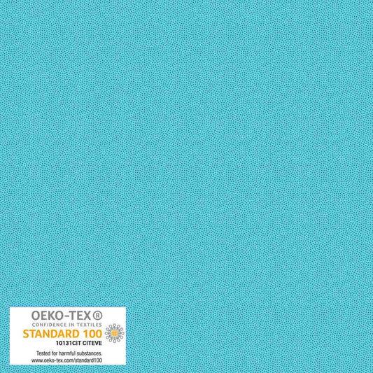 Petits Points Turquoise tonal pin-dot quilting cotton by Stof for Blank Quilting