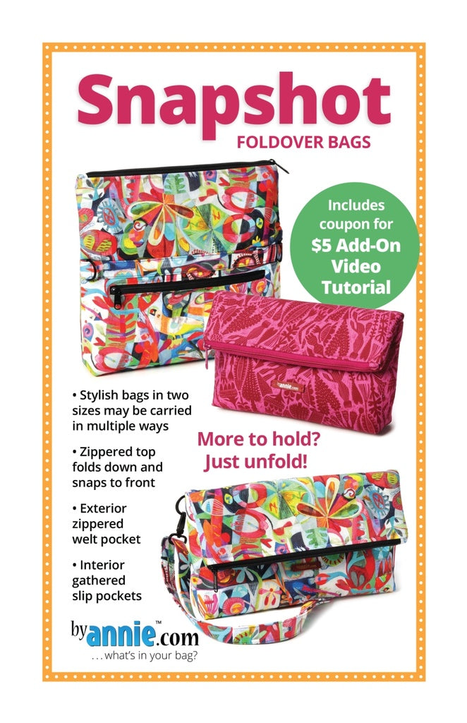 Snapshot bag pattern by ByAnnie quilting