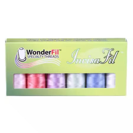 WonderFil Specialty Threads Invisafil Thread Mini Packs (B001 Pastels)