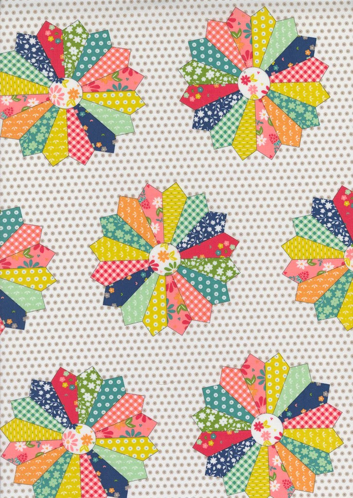 Moda Raspberry Summer Multi Sherri Chelsi quilting fabric
