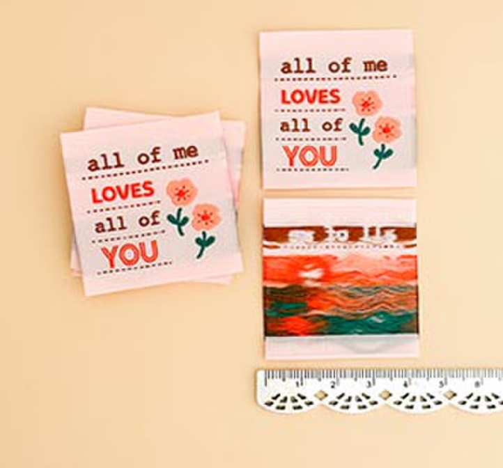 Minki Kim All of Me woven labels by Riley Blake for quilts and bags