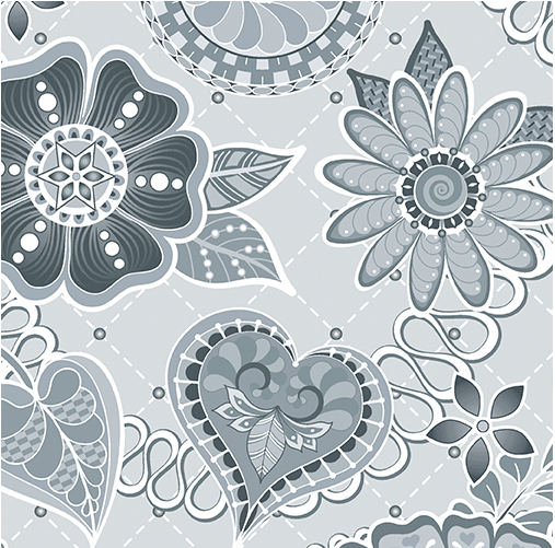 Benartex Celebration Silver metallic quilting fabric