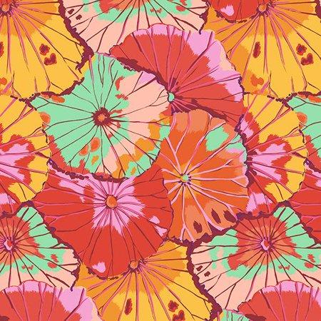 Kaffe Fassett Lotus Leaf Citrus quilting cotton