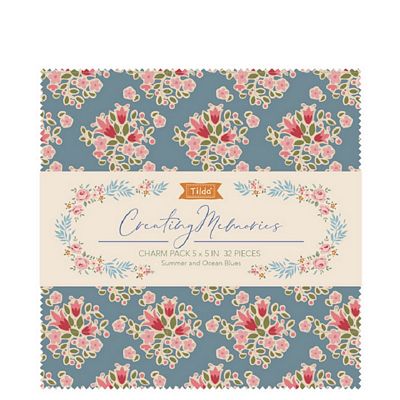 Tilda Creating Memories Summer Charm Pack by Tone Finnanger 32 5" Fabric Squares
