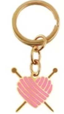 SewTasty Yarn Heart Keyring sewing novelty accessory
