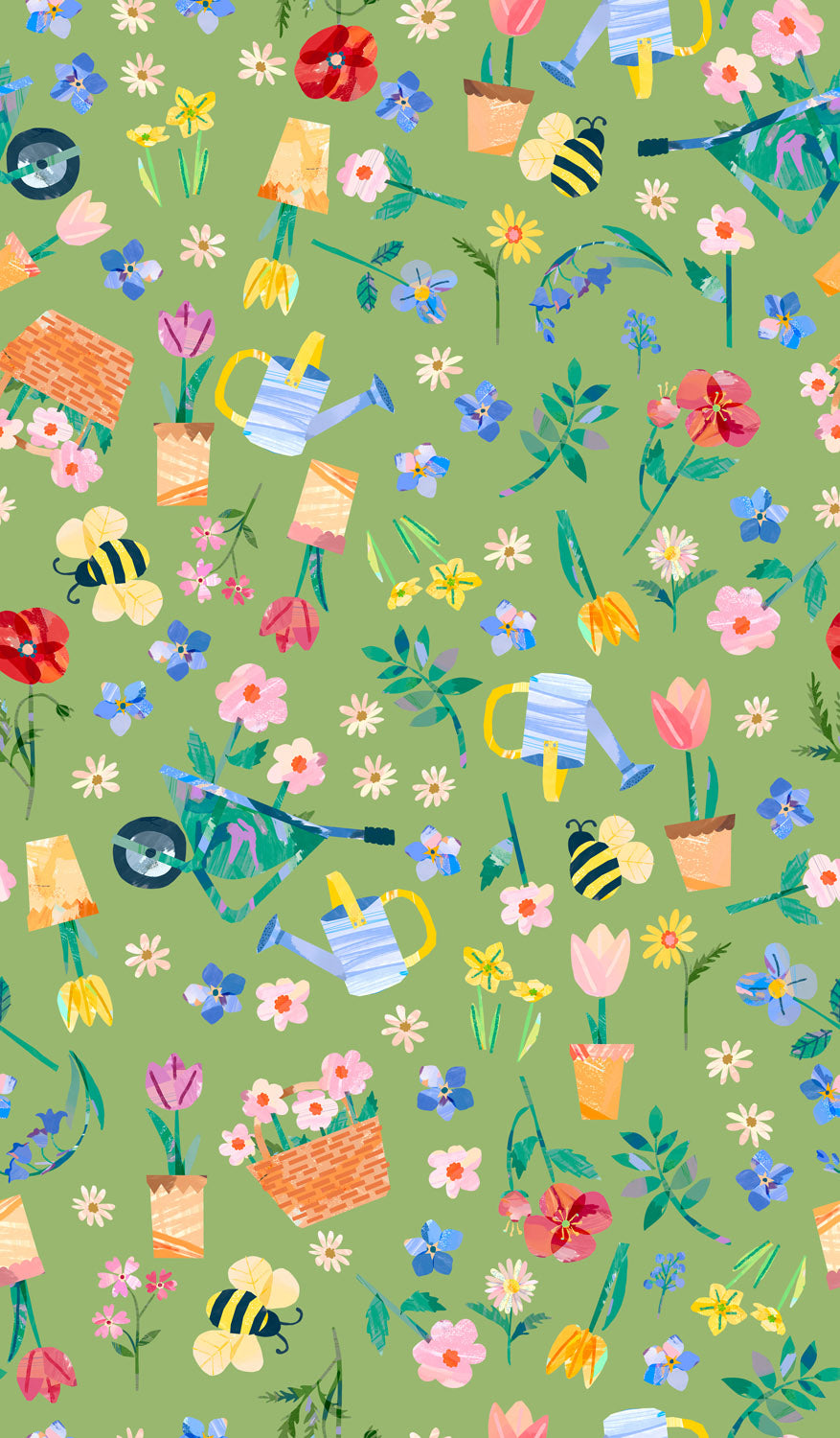 Lewis Irene Flower Market Garden WB063 multicolor floral quilting cotton