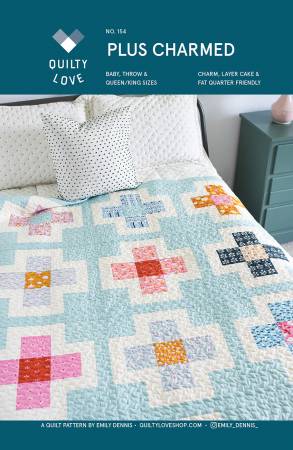 Plus Charmed Quilt Pattern plus block charm pack