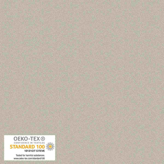 Petits Points Grey Sand tonal pin-dot quilting cotton by Stof for Blank Quilting