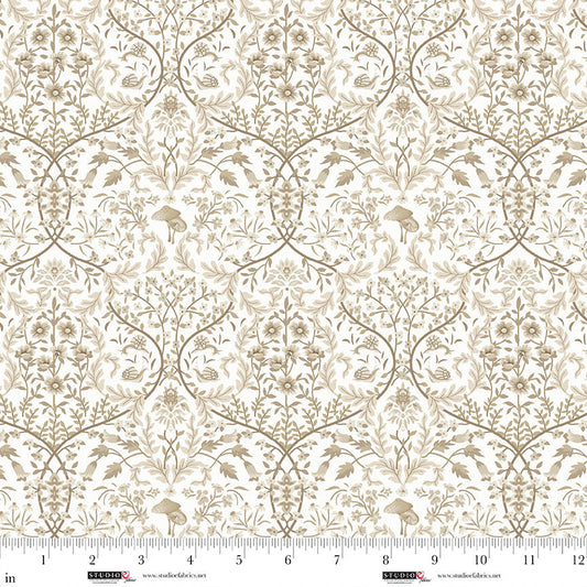 Studio E Ashdown Forest 8402-04 White quilting cotton fabric