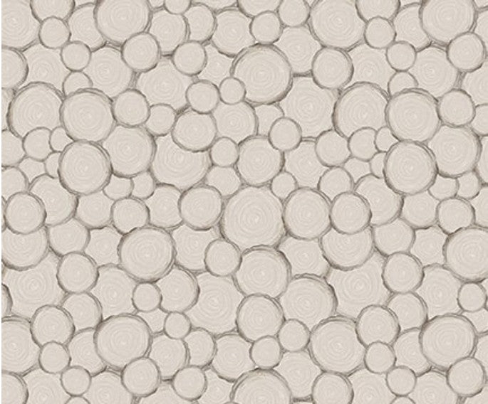 Petals and Pewter medium gray 4570-92 Blank Quilting floral fabric