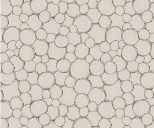 Petals and Pewter medium gray 4570-92 Blank Quilting floral fabric