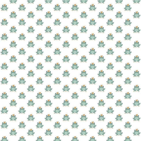 Dear Stella Froggin Awesome White STELLA-D3220 quilting fabric