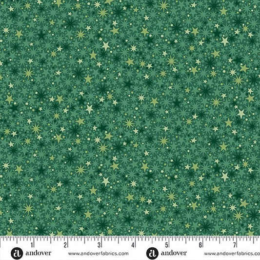 Andover - Makower UK - Nutcracker - Twinkle Green 225-G