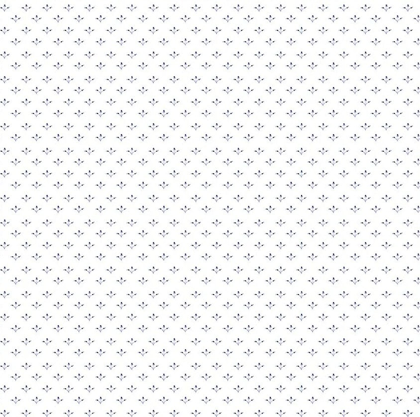 Windham China Blue Tiny Pickings 54940-1 White quilting cotton fabric